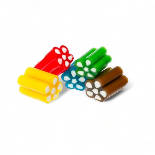 Bonbons barillets multicolores - pot de 125g