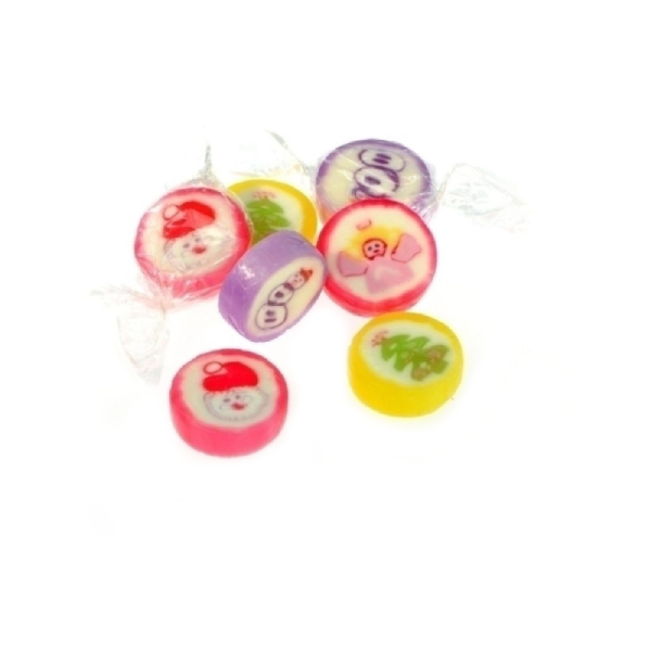 Bonbons rock motifs de noël - vrac de 1kg