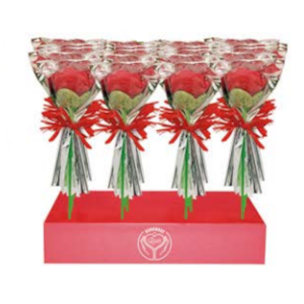 Brochette de guimauve "rose rouge" - 30g