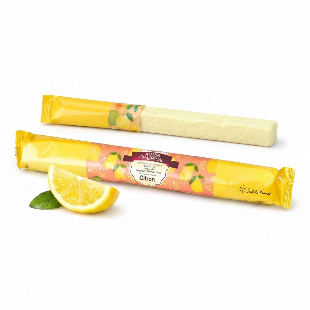 Lanière de Guimauve Citron – Guimauve Artisanale 32g