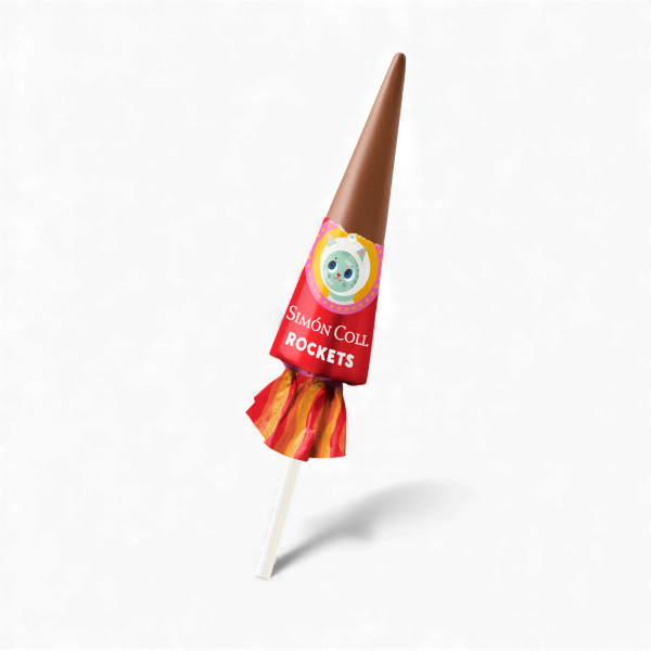 Fusées en chocolat au lait 10 g – Sans gluten
