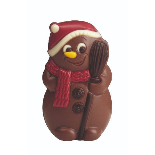 Chocolat chaud Noël Bonhomme de neige 55g accompagné de mini guimauves 10g, gourmandise chocolatée à savourer pendant les fêtes.