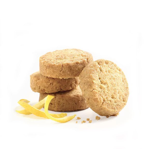 Biscuits Céline, sablés au jus de citron bio et sans gluten, biscuits croquants et fondants au goût frais de citron.