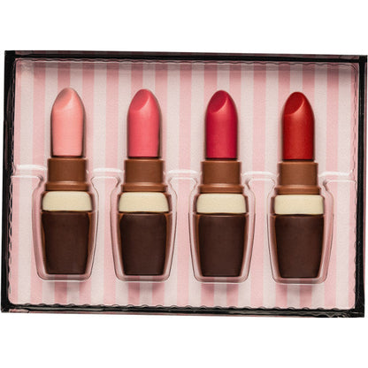 Coffret insolite rouge à lèvres en chocolat - 55g