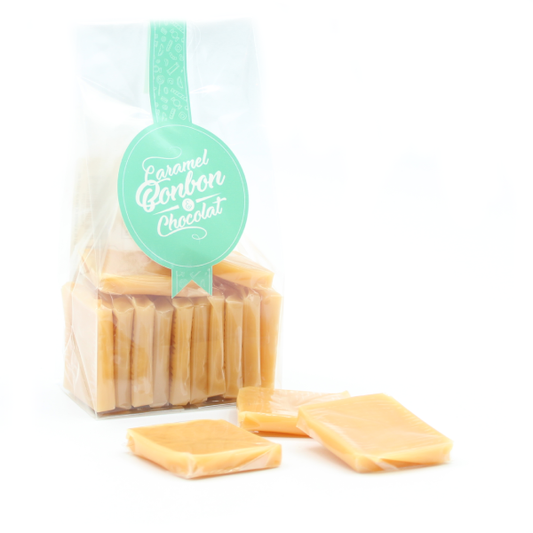 Sachet de bouchées caramel vanille, palets de caramel tendre subtilement aromatisés à la vanille pour une pause sucrée gourmande.