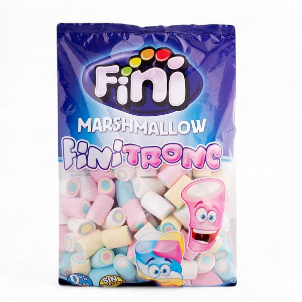 Sachet de 1kg de guimauves roulées multicolores goût vanille, confiseries aux teintes pastel moelleuses.