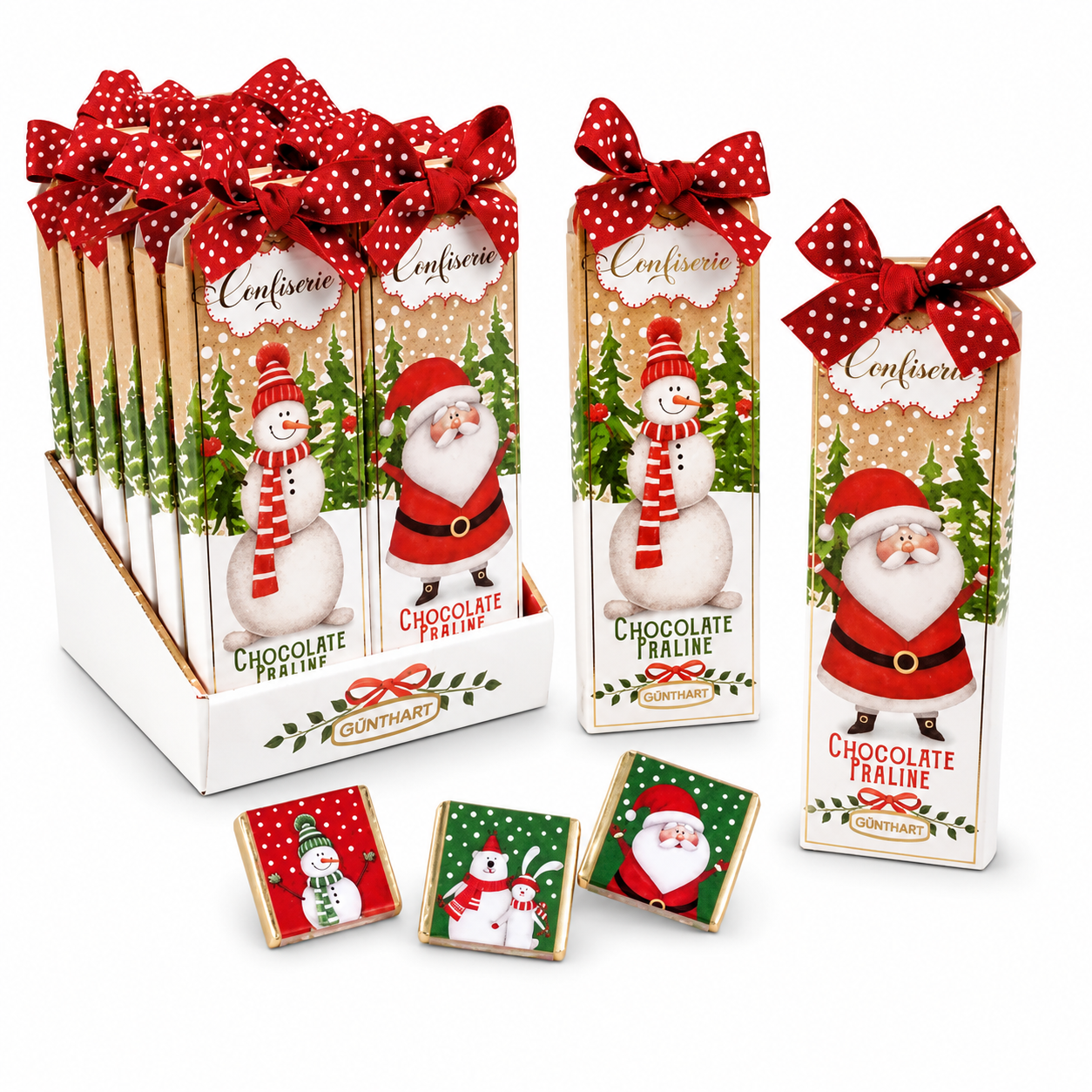 Étui petits chocolats napolitains de noël - 21g