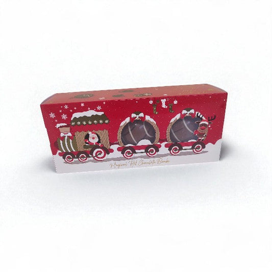 Coffret de 3 boules magiques à chocolat chaud 45g, gourmandises à fondre dans du lait chaud avec mini guimauves fondantes.