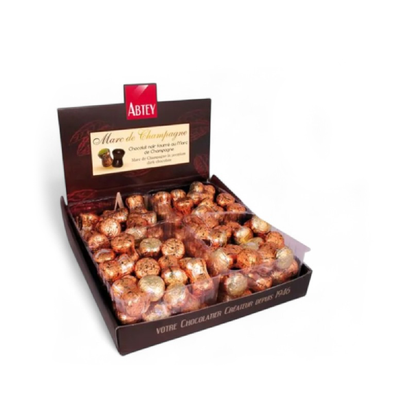 Bouchon chocolat et marc de champagne - 10g