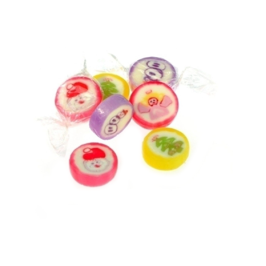 Bonbons rock motifs de noël - vrac de 1kg
