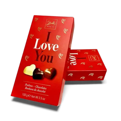 Étui de chocolats coeur - 100g