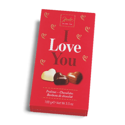 Étui de chocolats coeur - 100g