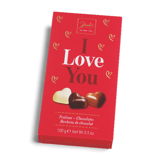 Étui de chocolats coeur - 100g