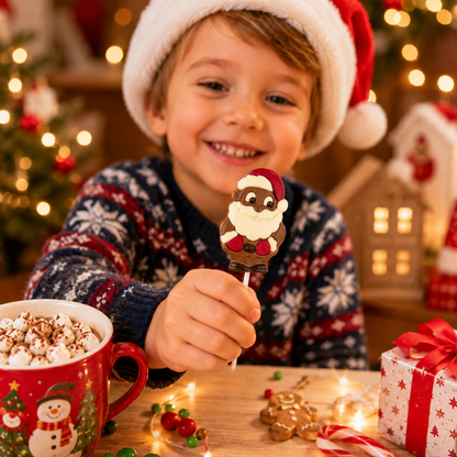 Lollipops chocolat au lait père noël - 25g