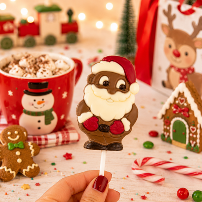 Lollipops chocolat au lait père noël - 25g