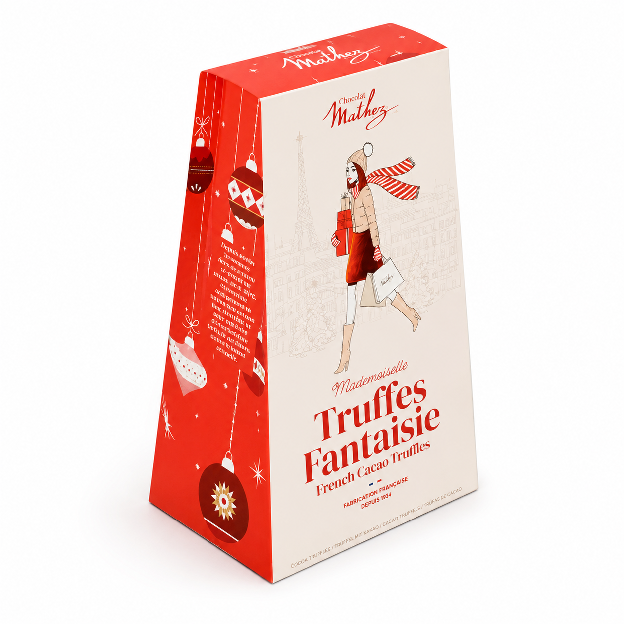 Étui truffes Paris Chic Noël - truffes fantaisie - 100g