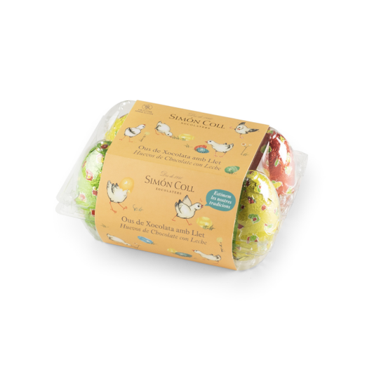 Boîte à Œufs Chocolat au Lait 150g – 6 Œufs de Pâques Gourmands