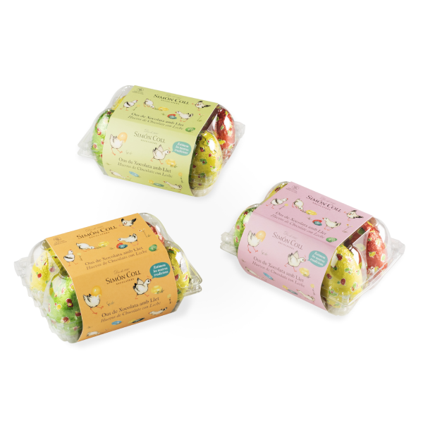 Boîte à Œufs Chocolat au Lait 150g – 6 Œufs de Pâques Gourmands