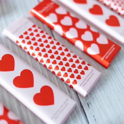 Réglette de chocolat au lait love - 54g