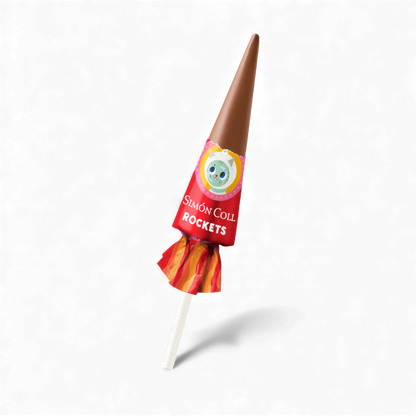 Fusées en chocolat au lait 10 g – Sans gluten