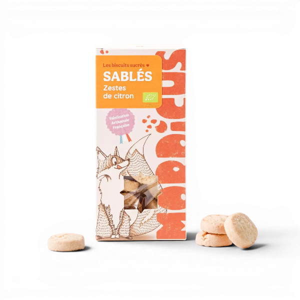 Sablés zestes de citron frais - 100g