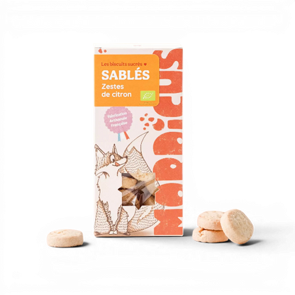 Sablés zestes de citron frais - 100g