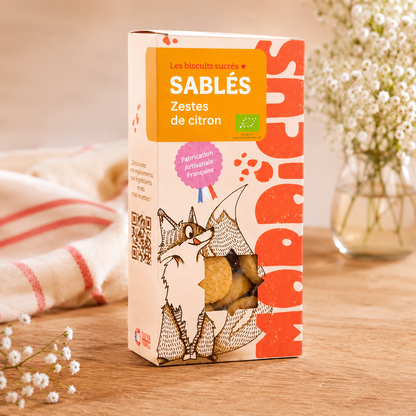 Sablés zestes de citron frais - 100g