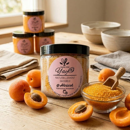 Sucre aromatisé abricot - Pot de 200g