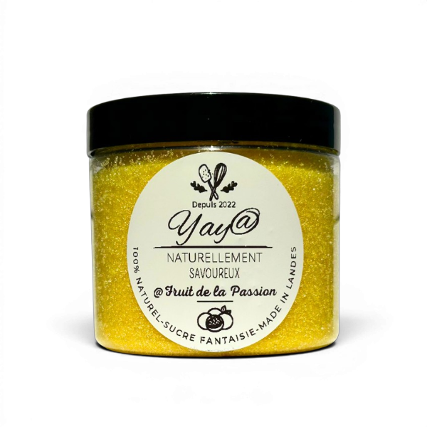 Sucre aromatisé fruit de la passion - Pot de 200g