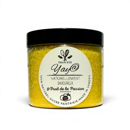 Sucre aromatisé fruit de la passion - Pot de 200g