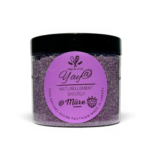 Sucre aromatisé mûre - Pot de  200g