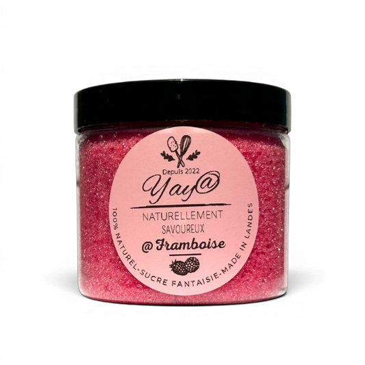 Sucre aromatisé framboise - Pot de 200g