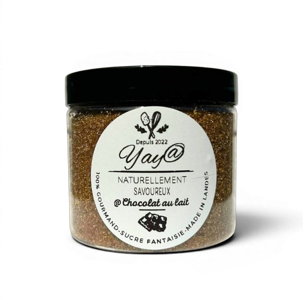 Sucre aromatisé chocolat au lait - Pot de 200g