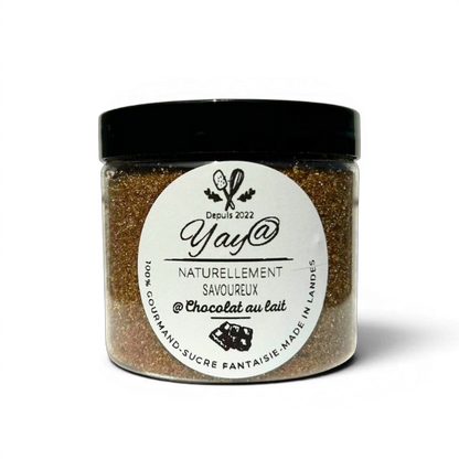 Sucre aromatisé chocolat au lait - Pot de 200g