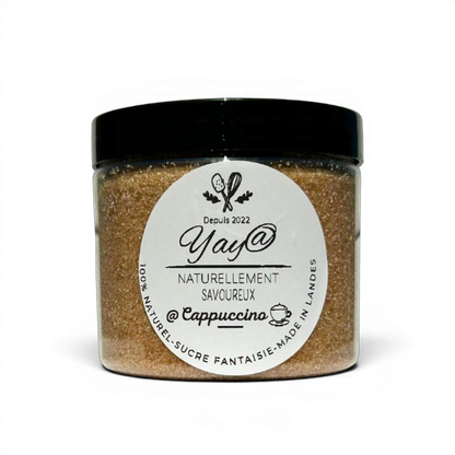 Sucre aromatisé cappuccino - Pot de 200g