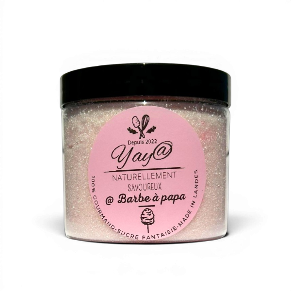 Sucre aromatisé barbe à papa - Pot de 200g