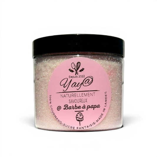 Sucre aromatisé barbe à papa - Pot de 200g