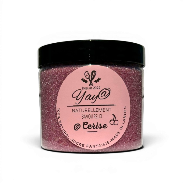 Sucre aromatisé cerise - Pot de 200g