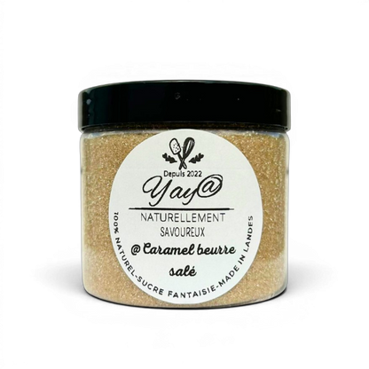 Sucre aromatisé caramel beurre salé - Pot de 200g