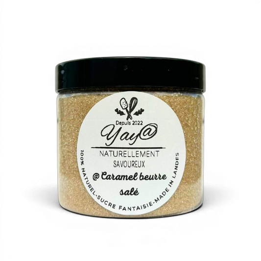 Sucre aromatisé caramel beurre salé - Pot de 200g