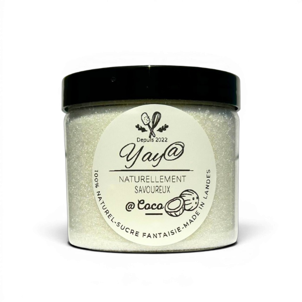 Sucre aromatisé coco - Pot de 200g