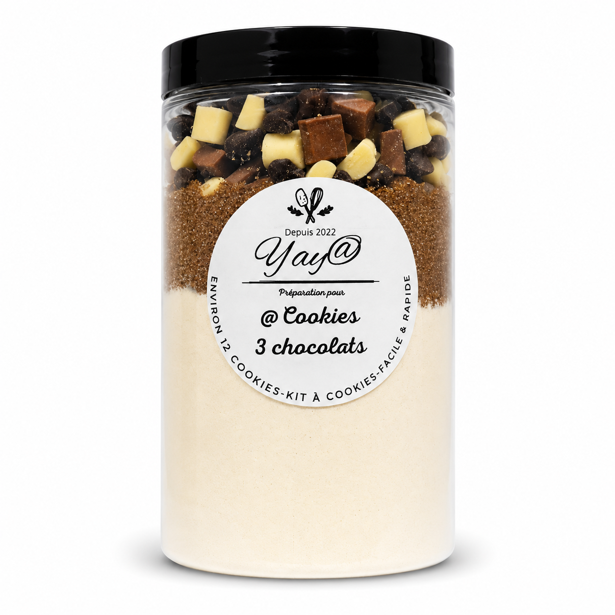 Préparation pour cookies 3 chocolats - 320g