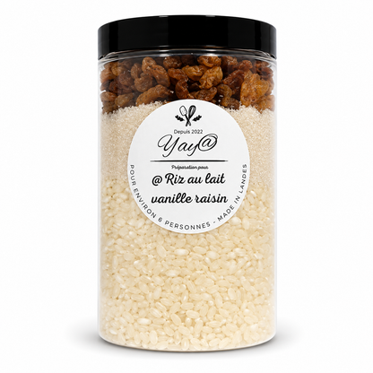 Préparation pour riz au lait vanille & raisin - 360g