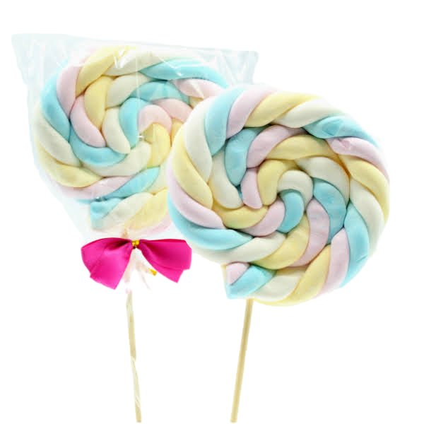 Deux brochettes de guimauve “Torsade” – guimauves torsadées à la vanille, moelleuses et gourmandes.