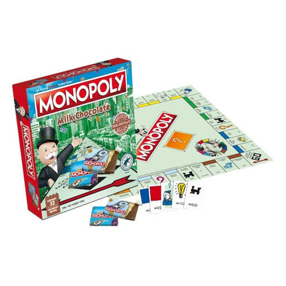 Jeu de société MONOPOLY CLASSIC en chocolat, coffret de 90g de napolitains gourmands alliant plaisir du jeu et douceur sucrée.