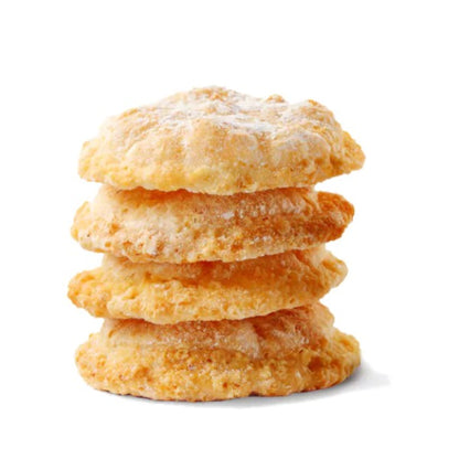 Biscuits Nicole, croquants aux noisettes bio et sans gluten, petits biscuits dorés à la texture croquante et au goût riche de noisettes.