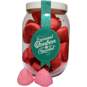 Pot XXL de guimauves fraise