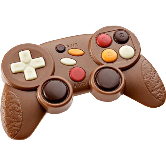 Manette de jeux vidéo en chocolat
