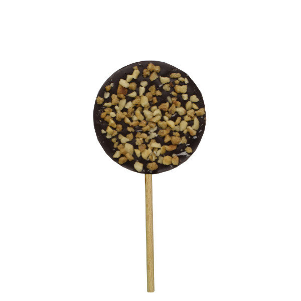 CBC062 SUCETTE RONDE CHOCOLAT NOIR PRALIN