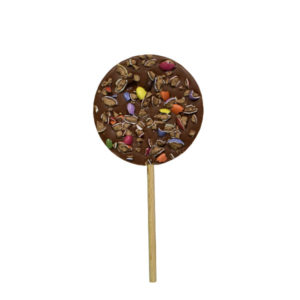 CBC064 SUCETTE RONDE CHOCOLAT LAIT SMARTIES
